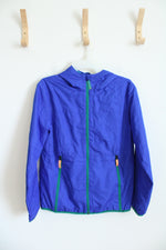 Champion Blue Windbreaker Jacket | Youth L (12/14)