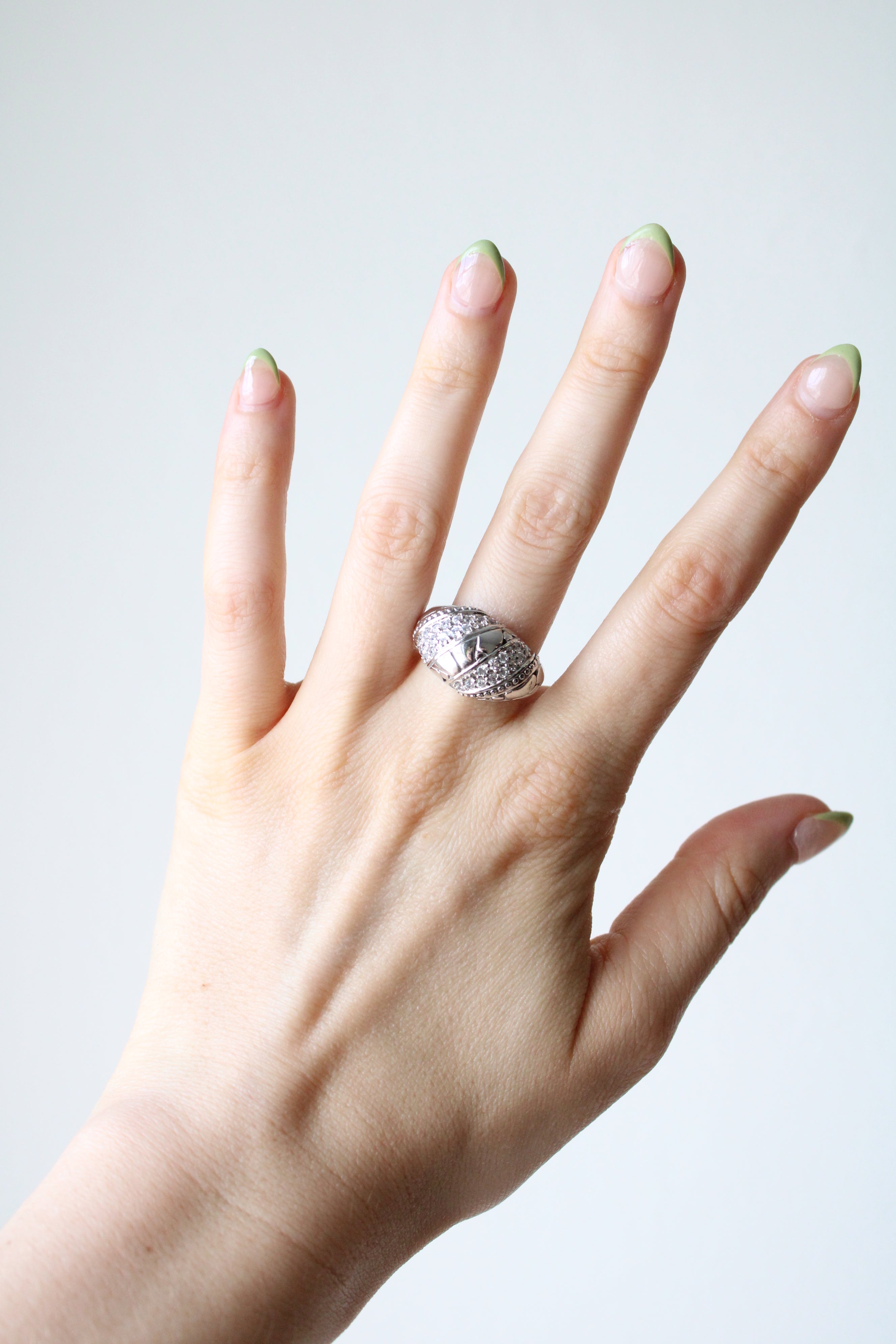 Sterling Silver Chunky Statement Ring | Size 6