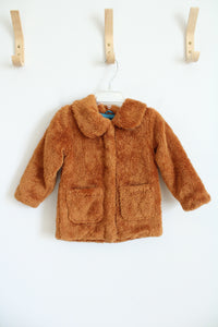 Cat & Jack Brown Soft Fuzzy Jacket | 18 MO