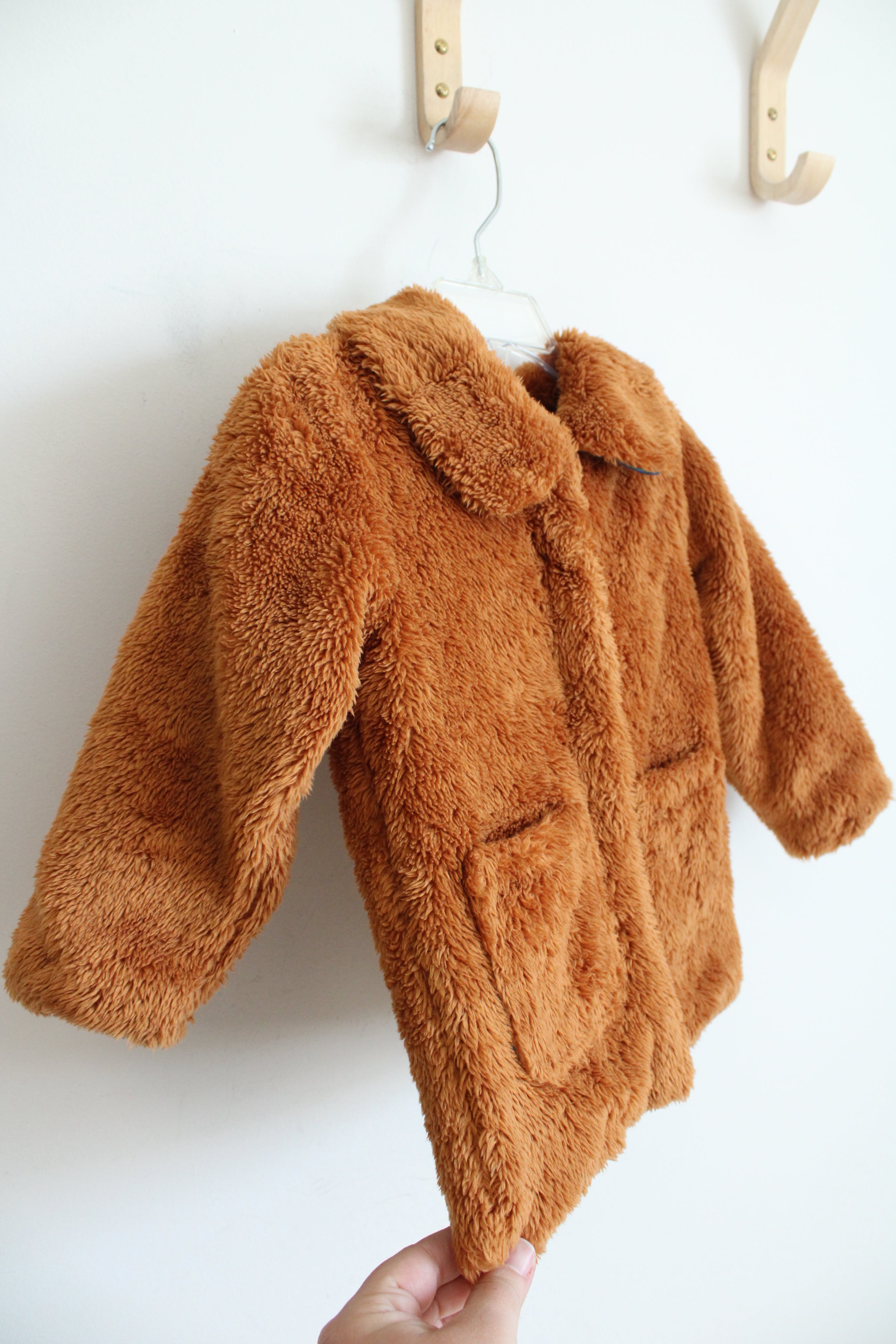 Cat & Jack Brown Soft Fuzzy Jacket | 18 MO