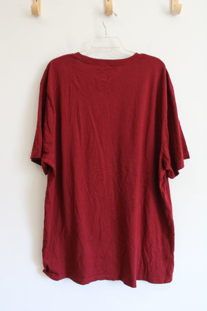 Hurley Dark Red Cotton Shirt | XXL