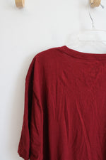 Hurley Dark Red Cotton Shirt | XXL