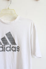 Adidas White & Gray Shirt | L