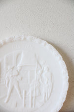 Fenton USA Bicentennial Project Of The General Federation Of Women's Clubs Colonial Milk Glass White "Proclaim Liberty Throughout All The Land" Decorative Plate