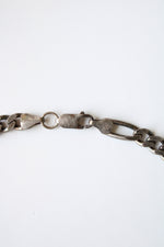 Vintage Sterling Silver Figaro Men's Chain Necklace