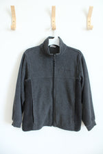 Columbia Gray & Black Full Zip Jacket | Youth 10/12