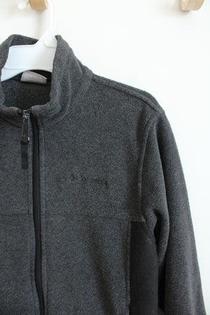 Columbia Gray & Black Full Zip Jacket | Youth 10/12