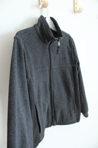 Columbia Gray & Black Full Zip Jacket | Youth 10/12