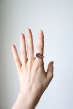 Tribal Style Paisley Shaped Sterling Silver Ring | Size 7