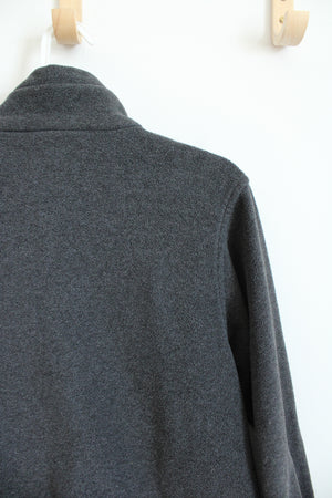 Columbia Gray & Black Full Zip Jacket | Youth 10/12