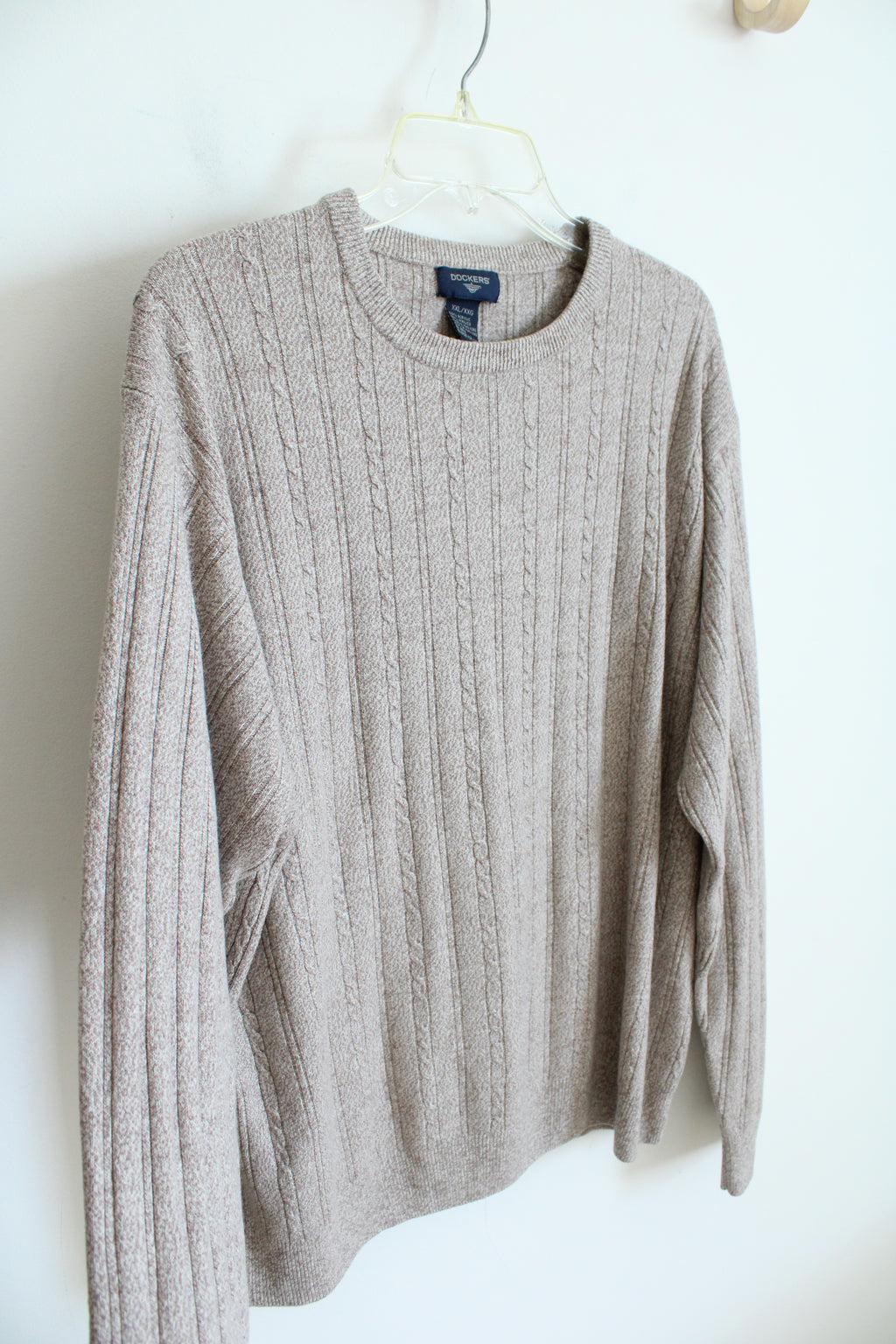 Dockers Tan Cable Knit Sweater | XXL