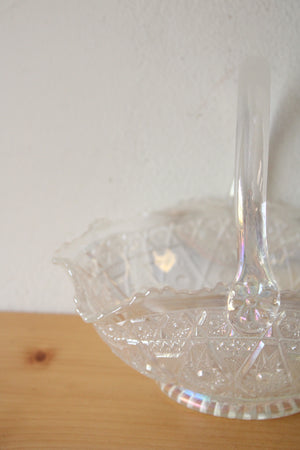 Smith Glass Vintage Carnival Glass Basket