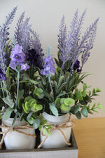 Lavender Mason Jar Centerpiece Box