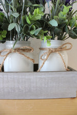 Lavender Mason Jar Centerpiece Box