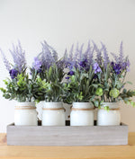 Lavender Mason Jar Centerpiece Box