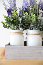 Lavender Mason Jar Centerpiece Box