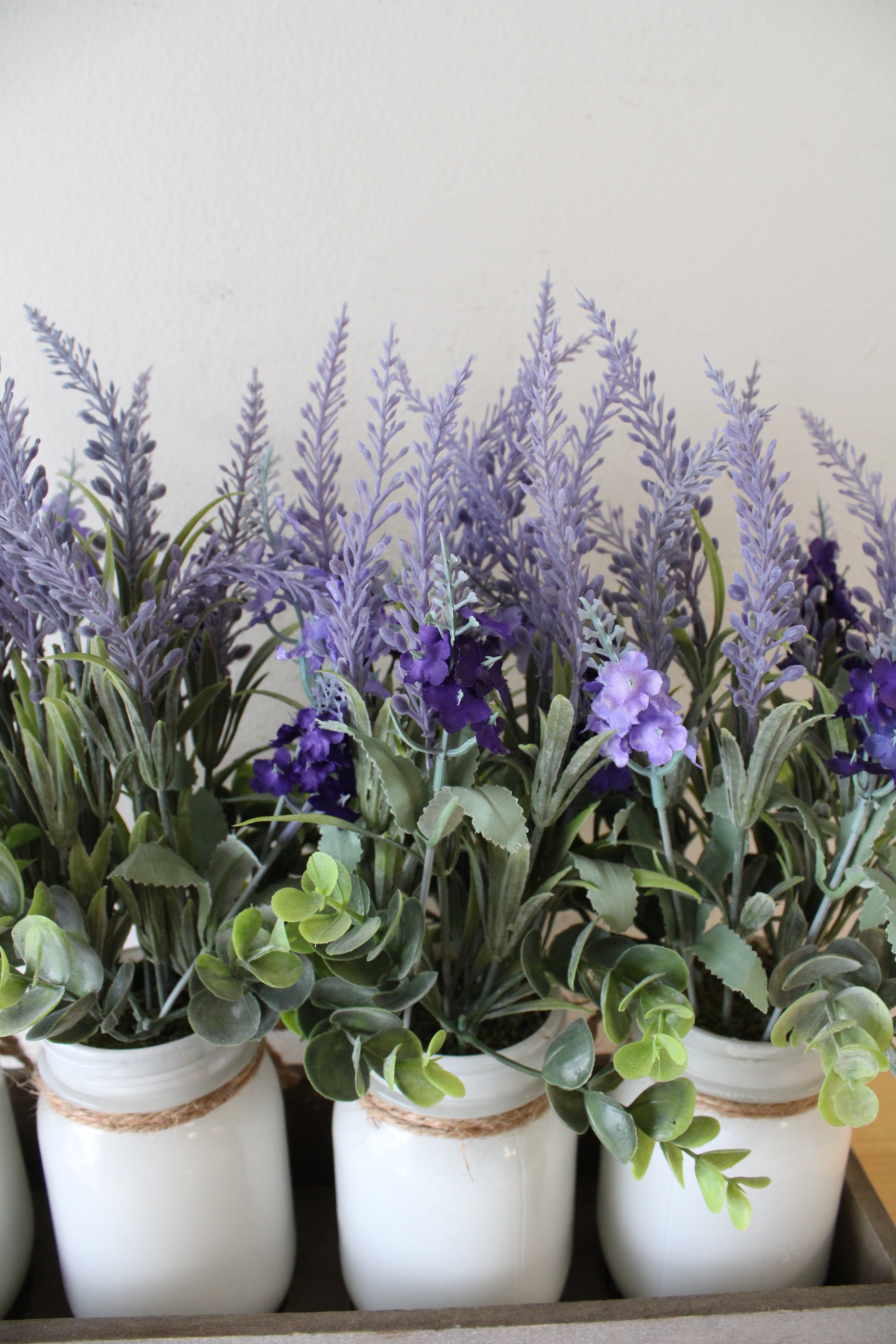 Lavender Mason Jar Centerpiece Box