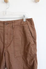 Old Navy Lived-In Straight Brown Shorts | 32