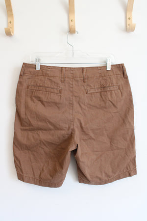 Old Navy Lived-In Straight Brown Shorts | 32