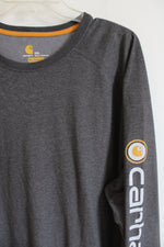 Carhartt Relaxed Fit Gray Long Sleeved Tee | 2XL