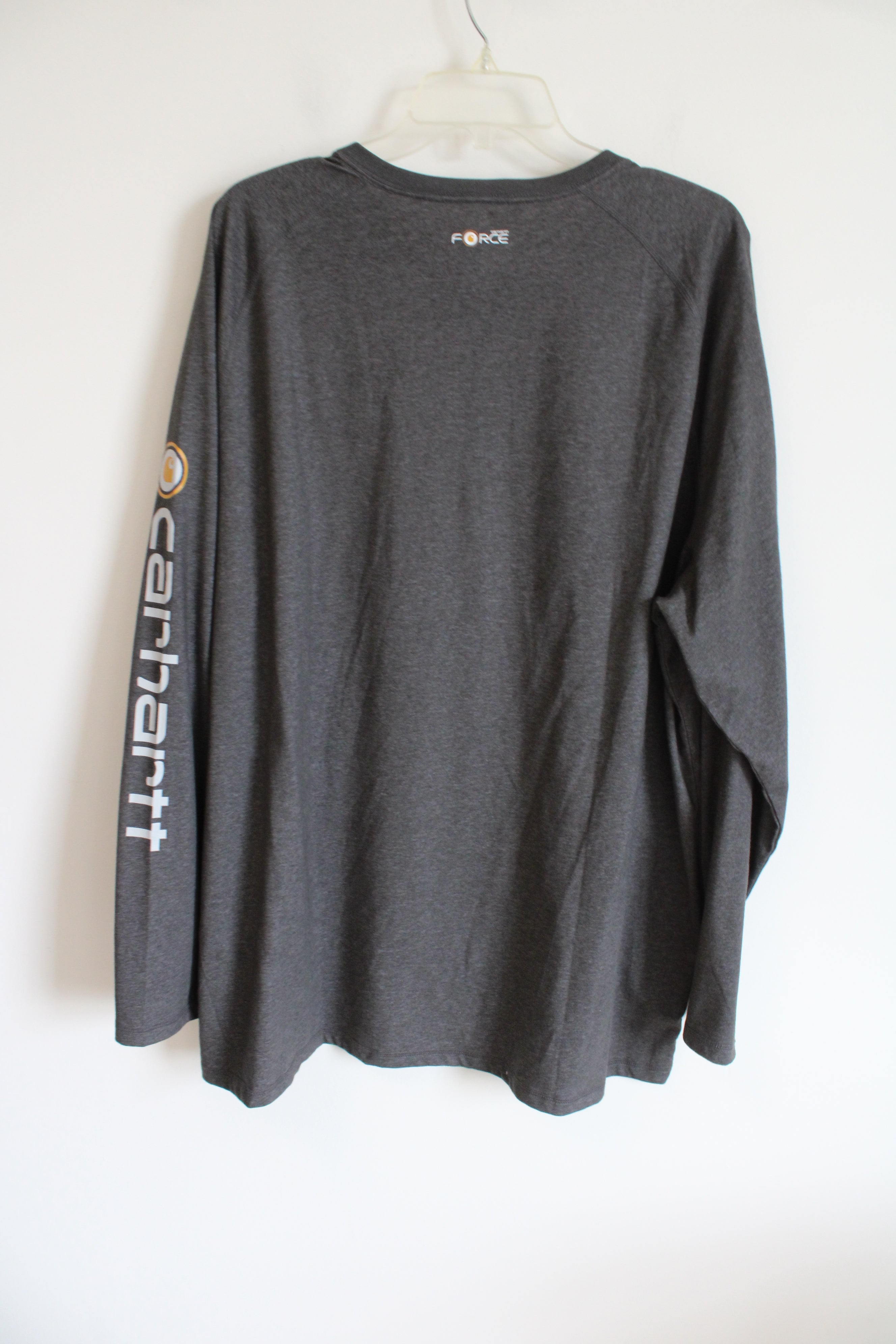 Carhartt Relaxed Fit Gray Long Sleeved Tee | 2XL