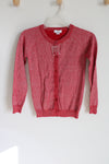 NEW Special Editions Red Shimmer Cardigan Sweater