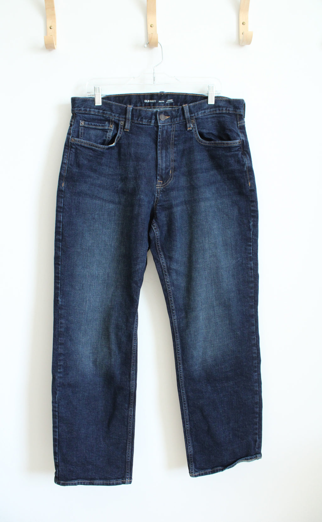 Old Navy Loose Built-In Flex Dark Wash Jeans | 36X32