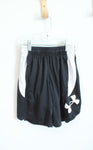 Under Armour Black & White Athletic Shorts | Youth S (8)