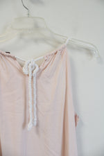 LOFT Light Pink Braided Rope Halter Neck Tank Top | S