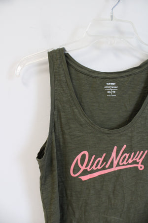 Old Navy Everywear Olive Green Tank Top | XS