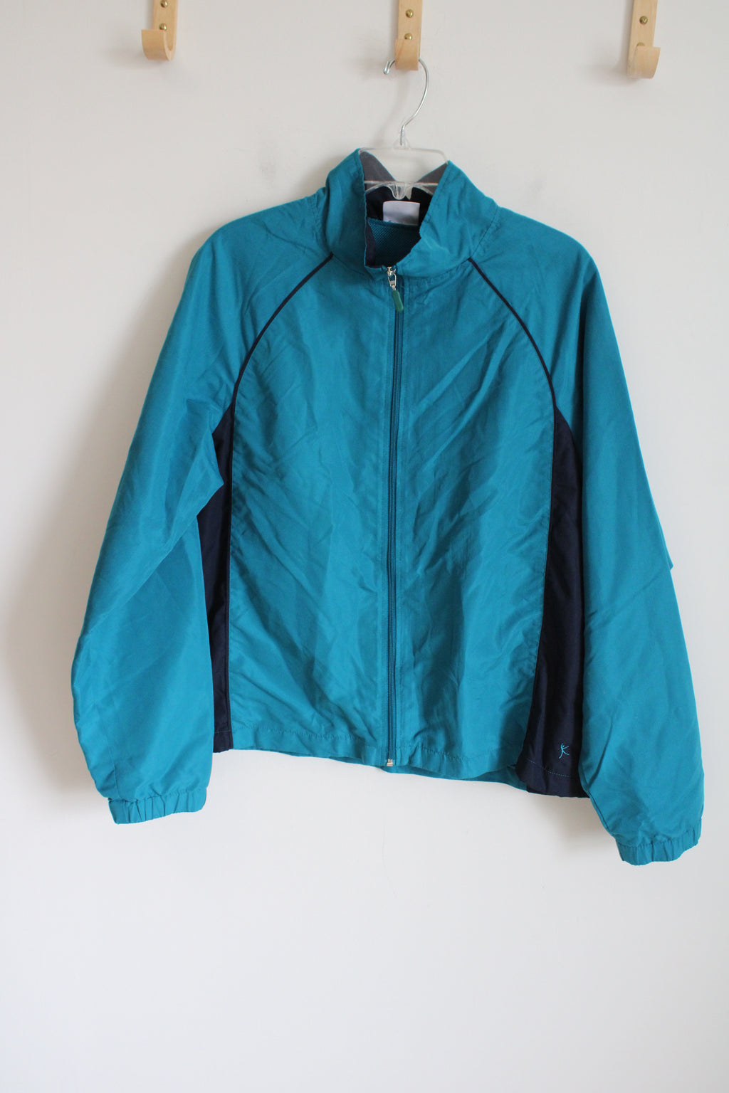 Danskin Now Teal Windbreaker Jacket | XL (16/18)