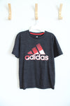 Adidas Gray Red & White Shirt | Youth M (10/12)