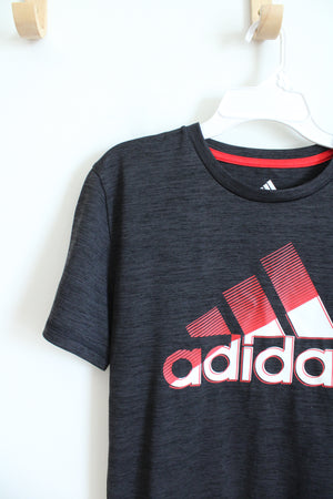 Adidas Gray Red & White Shirt | Youth M (10/12)