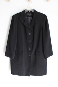 Gallery Black Light Blazer Style Coat | M