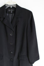 Gallery Black Light Blazer Style Coat | M