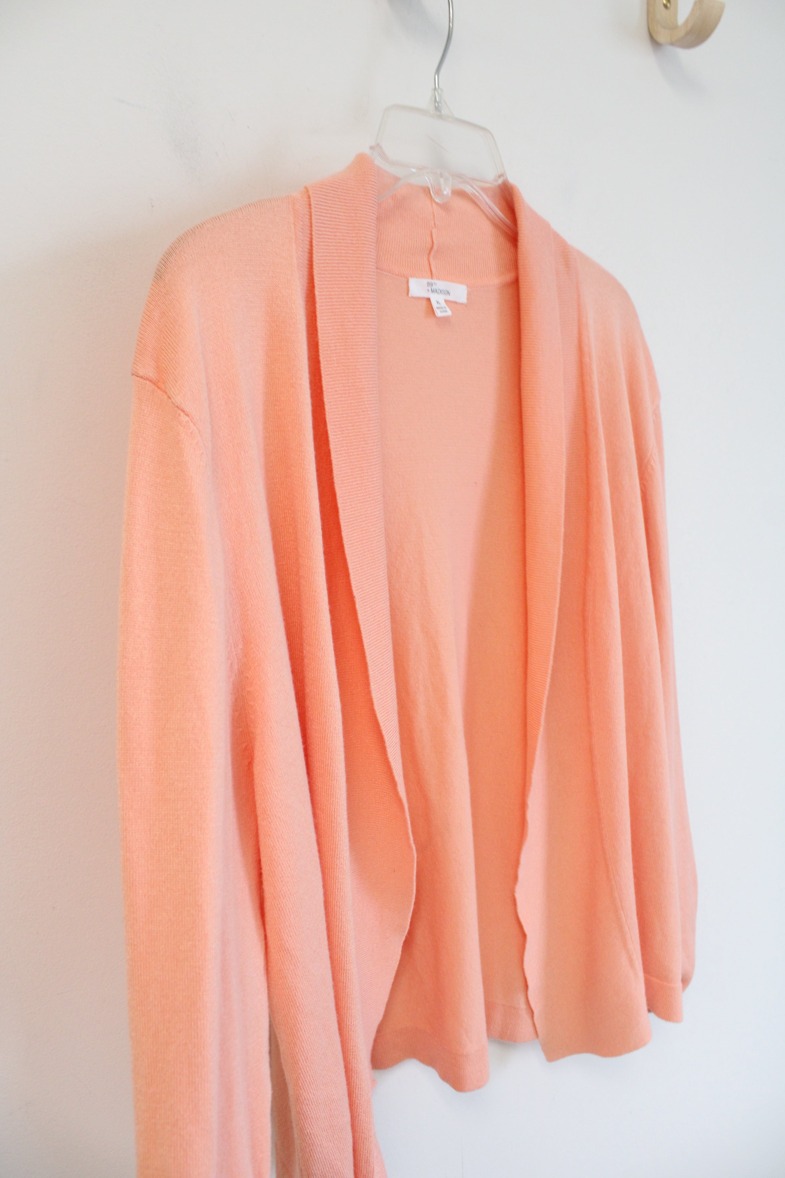 89th & Madison Soft Peach Cardigan | XL