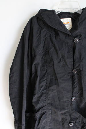 In Front Black Windbrealer Jacket | 3XL