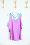 Under Armour Purple & Teal Razorback Athletic Tank Top | Youth XL