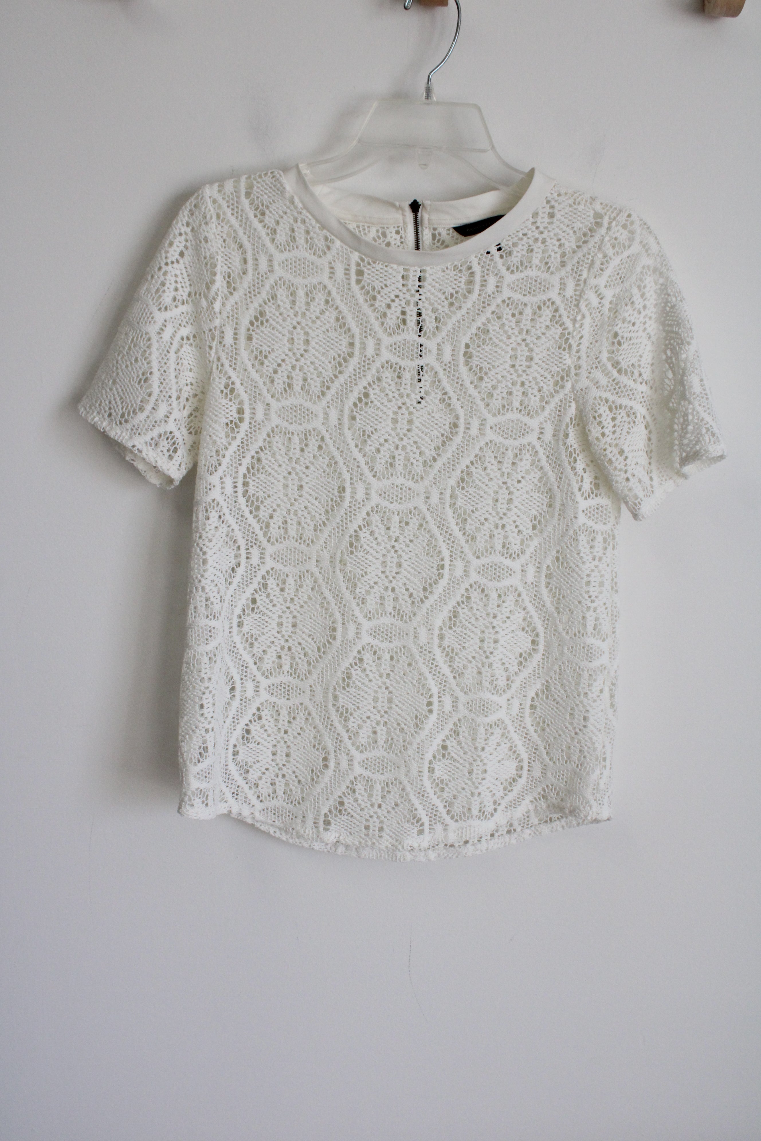 Banana Republic White Lace Top | XS