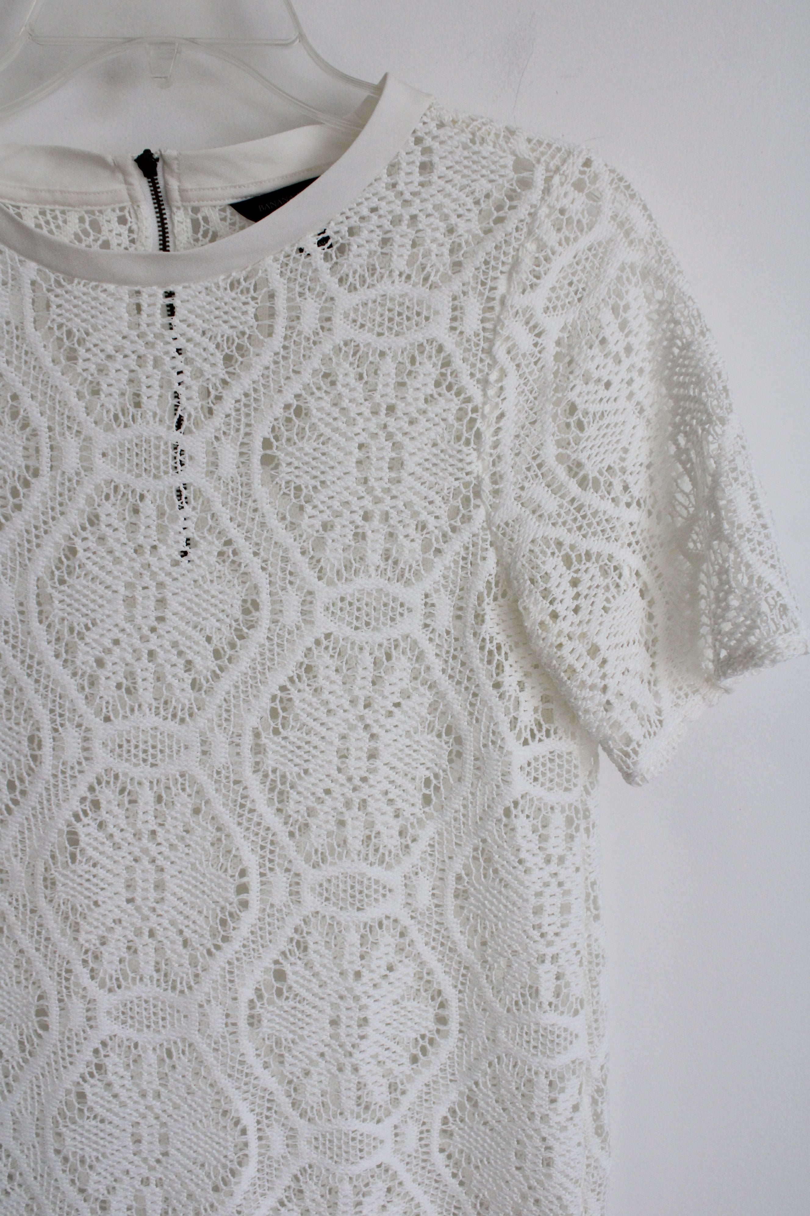 Banana Republic White Lace Top | XS