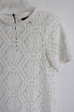 Banana Republic White Lace Top | XS