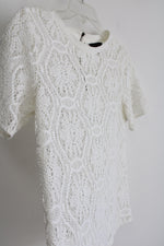 Banana Republic White Lace Top | XS