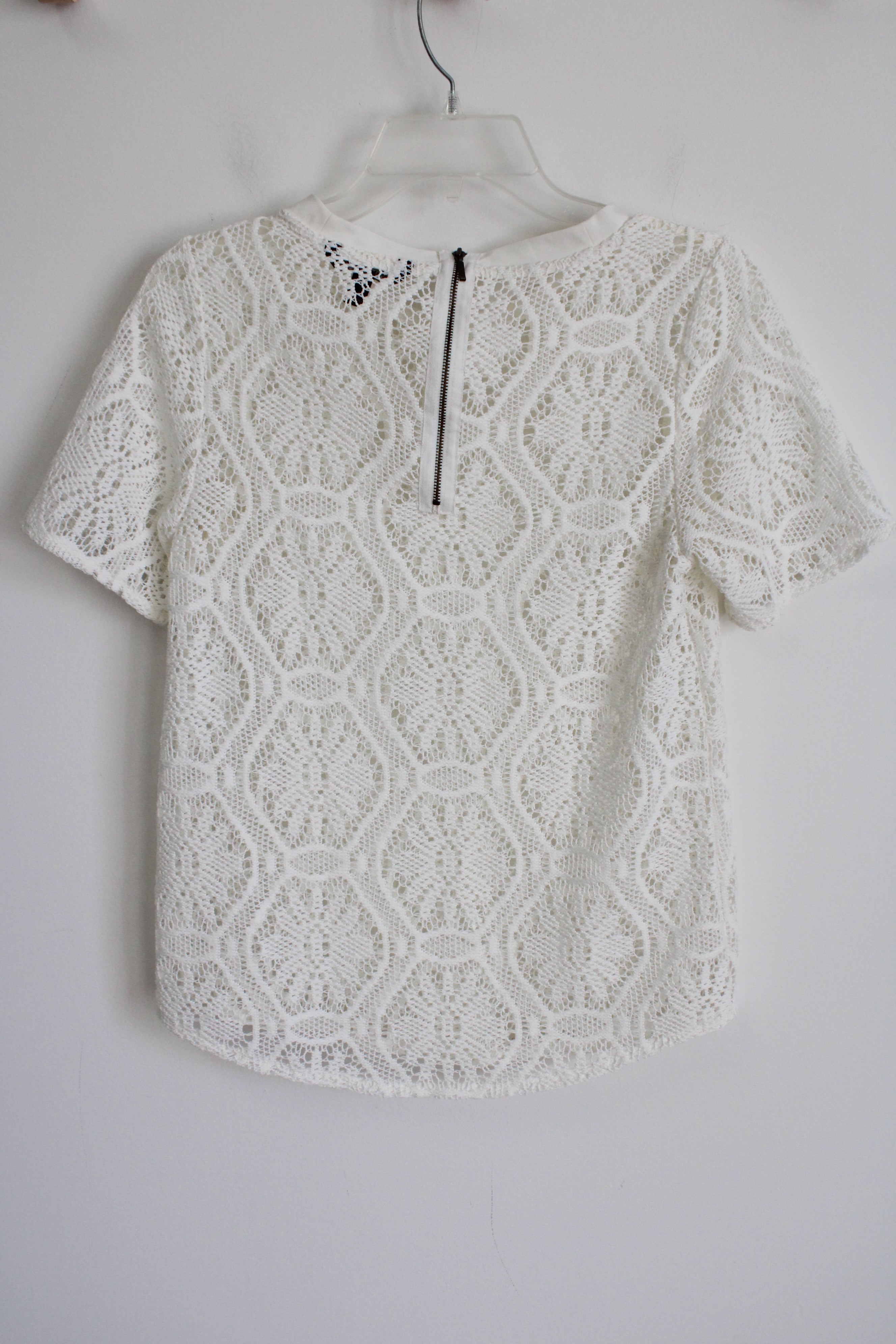 Banana Republic White Lace Top | XS