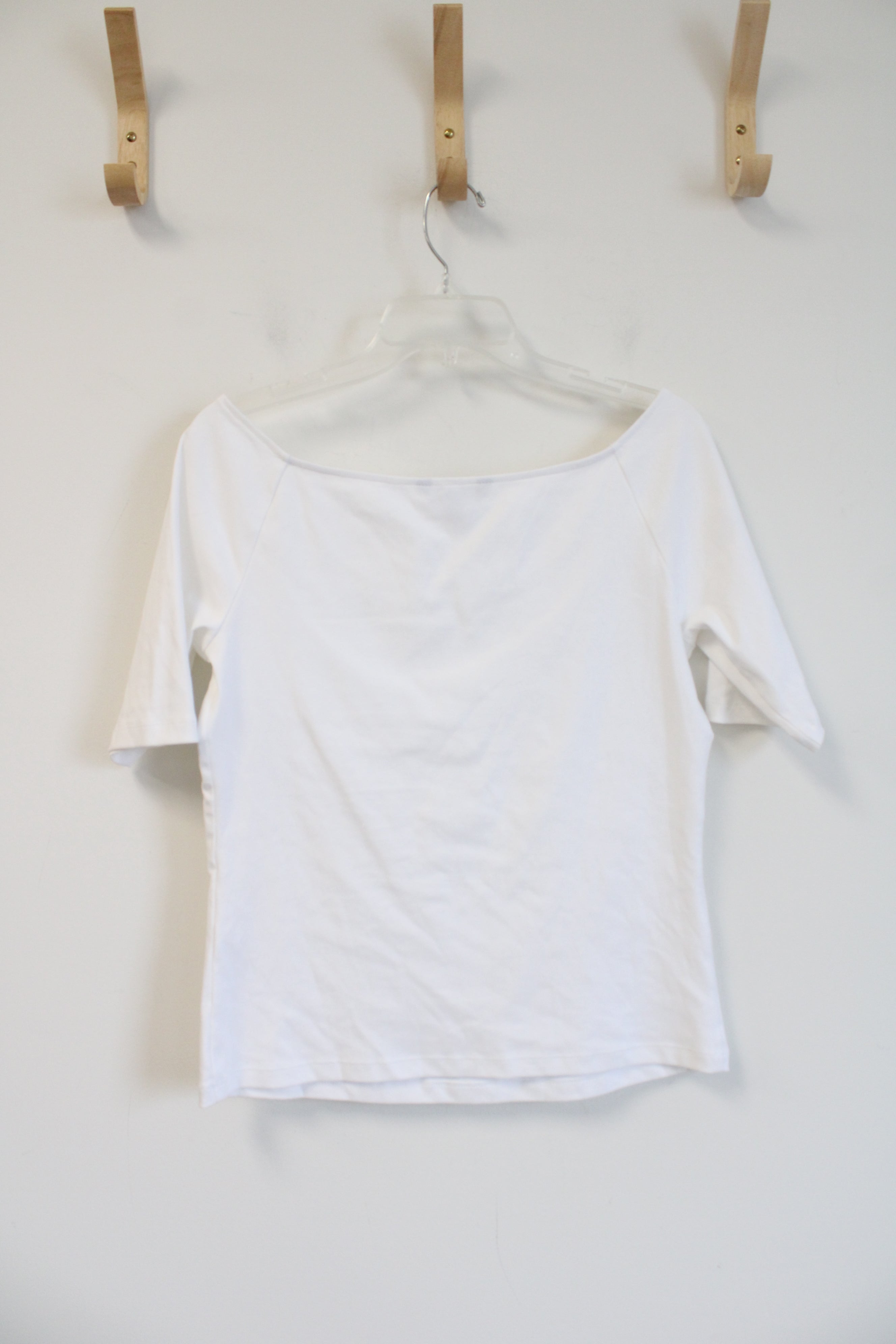 Banana Republic White Off-The-Shoulder Top | M