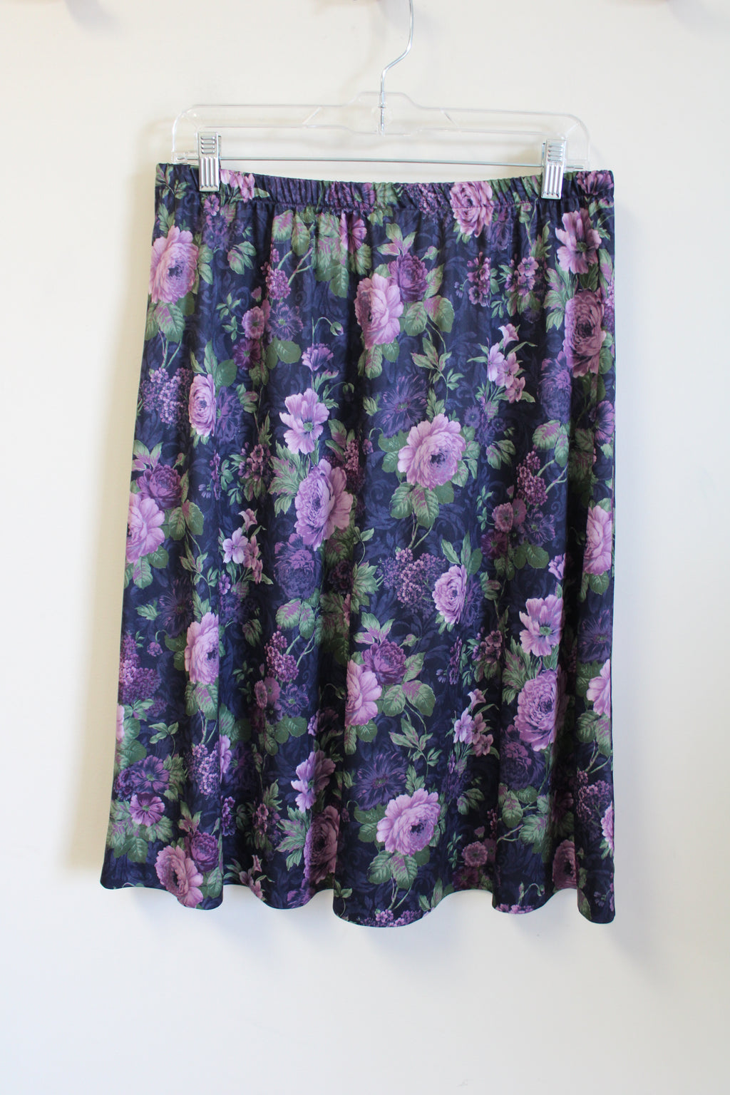 Vintage Anthony Richards Purple Floral Skirt | XL