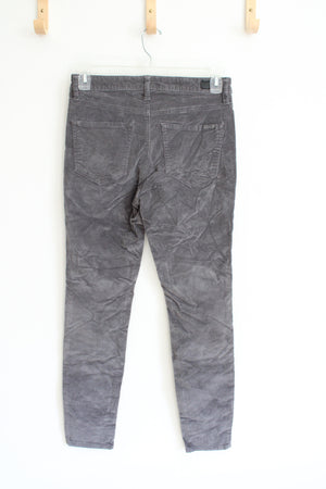 Seven7 Ultra High Rise Skinny Gray Corduroy Pants | 4