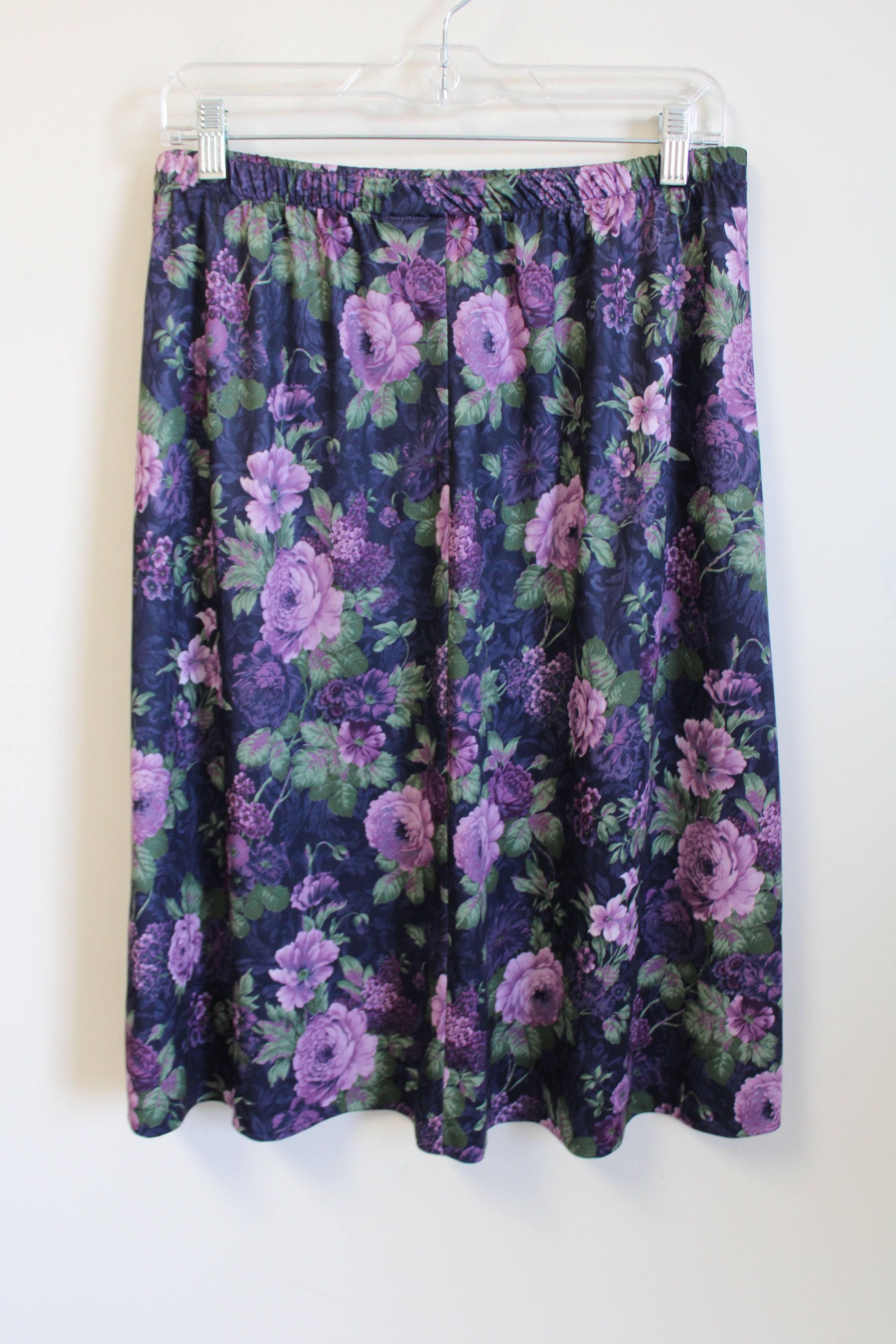 Vintage Anthony Richards Purple Floral Skirt | XL