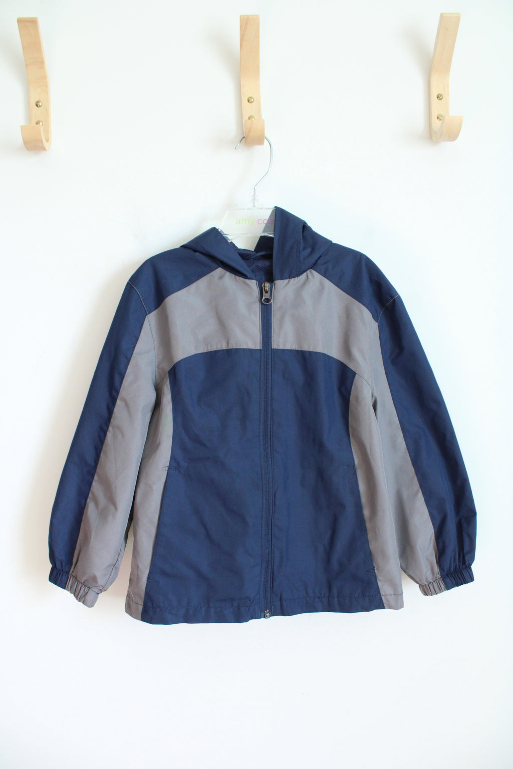 Cherokee Navy & Gray Windbreaker Jacket | Youth XS (4/5)