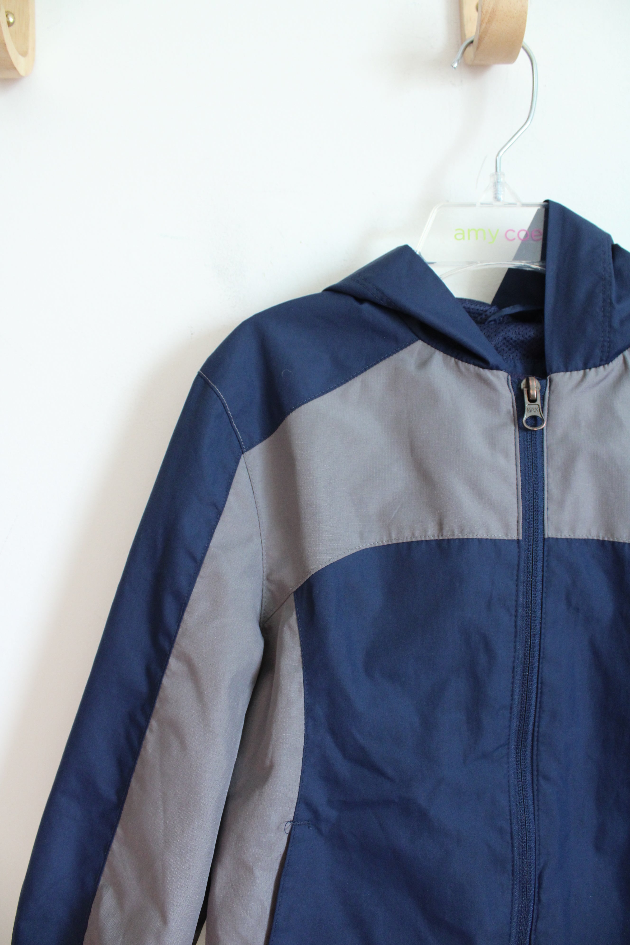 Cherokee Navy & Gray Windbreaker Jacket | Youth XS (4/5)