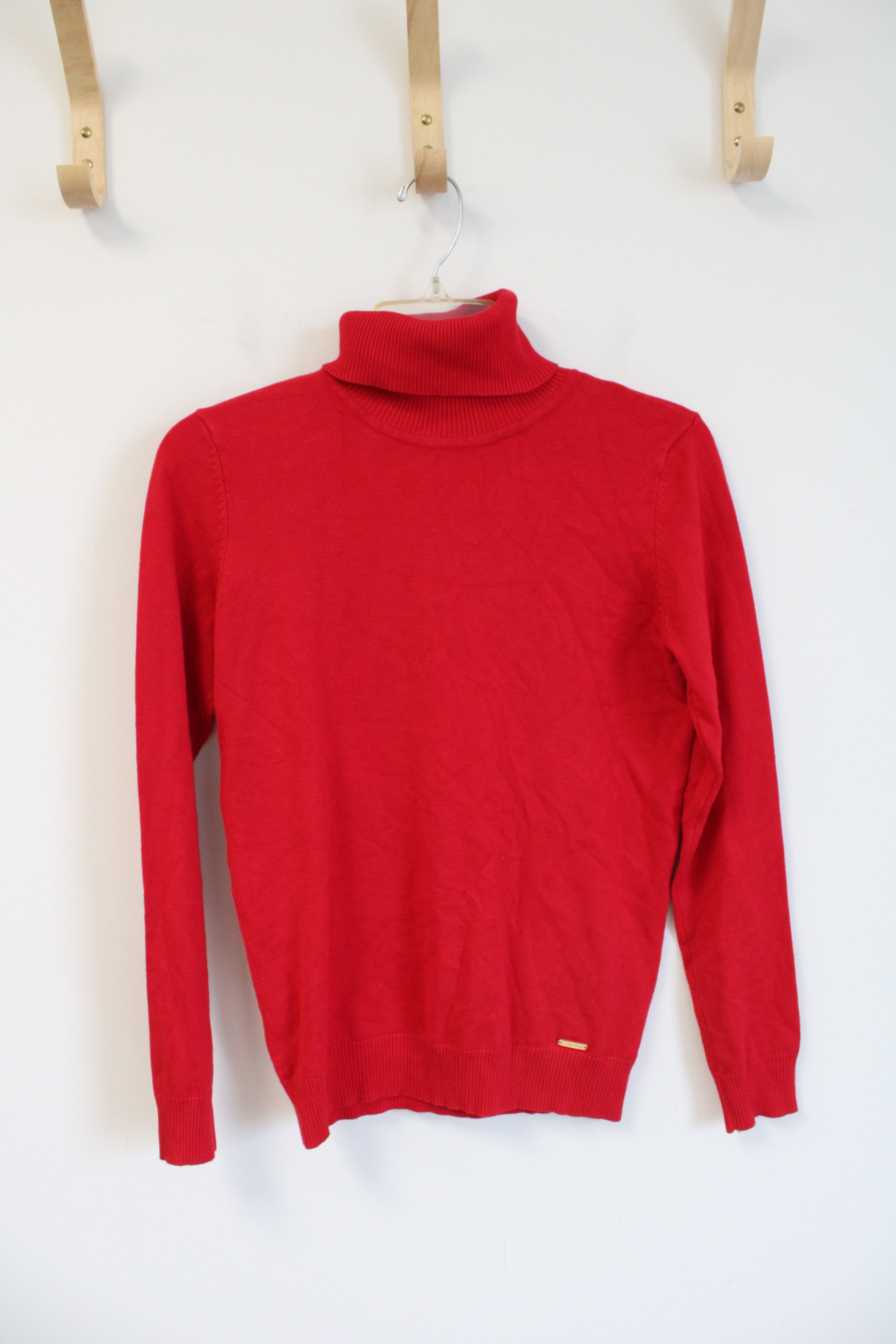 Calvin Klein Red Turtleneck Sweater | S